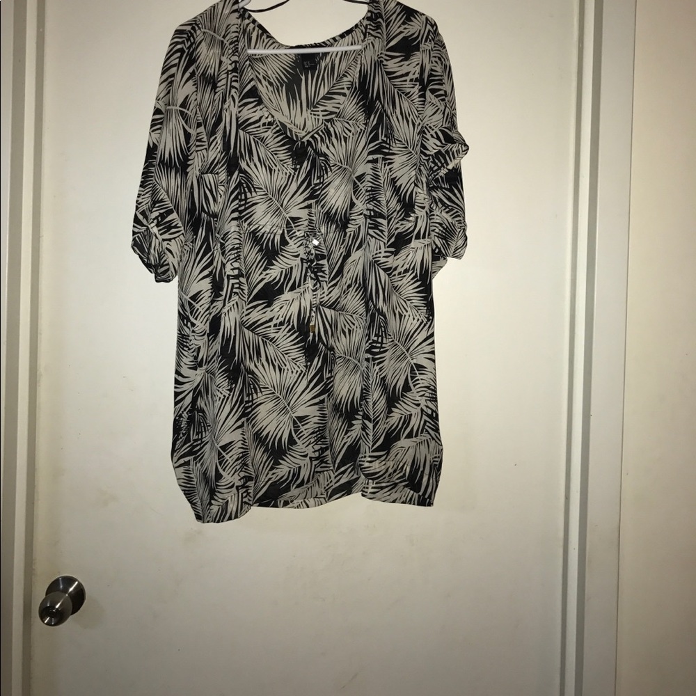 Black and White Swimsuit Cover